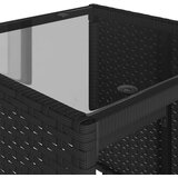  4-dijelni set vrtnih sofa od poliratana s jastucima crni | shoptok.hr