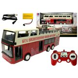  Autobus na daljinsko upravljanje Double 1:18 - crveno/bijeli | Shoptok.si