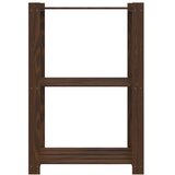  Stalak za pohranu s 3 razine smeđi 60x38x90 cm masivna borovina | shoptok.hr