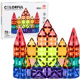 Magnetic Construction Blocks 3D Panels Creative STEM Colorful 73 pcs. | shoptok.hr