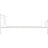  Okvir za krevet bijeli metalni 100 x 200 cm | Eponuda.com