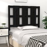  Uzglavlje za krevet crno 95,5 x 4 x 100 cm od masivne borovine | shoptok.hr