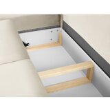 Cosmopolitan Design Bež baršunasti sklopiva/s prostorom za odlaganje kutna garnitura (s lijevim kutom/u obliku slova L) Kyoto – | shoptok.hr