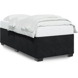 Furnova Posteljni okvir brez vzmetnice črn 100x200 cm žamet, (21940297) | Shoptok.si