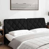 vidaXL Vzglavna stranica črna 180 cm blago | Shoptok.si