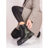 SHELOVET Black women's workers made of eco leather Cijene