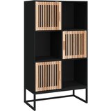 Maison Chic Visoka omara - Komoda - Predalnik črna 70x35x125 cm inženirski les, (21718812) Cene