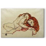  Slika - Egon Schiele – Crouched Girl With Bowed Head 30x20 Na talijanskom platnu | shoptok.hr