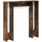  Okvir za kamin Dimljeni hrast 102 x 20 x 102 cm | shoptok.hr