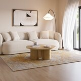 MOME Okrogla klubska mizica v hrastovem dekorju v naravni barvi ø 100 cm Arancha – | Shoptok.si