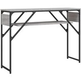  Konzolni stol s policama siva boja hrasta 105x30x75 cm | shoptok.hr