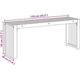  Klupa Prirodna nafta 110 x 30 x 45 cm Čvrsto teak drvo | shoptok.hr