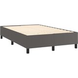 s oprugama i madracem sivi 120x200 cm od umjetne kože | shoptok.hr