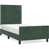 Maison Chic Posteljni okvir - Enojna postelja - Postelja za odrasle brez vzmetnice temno zelen 90x190 cm žamet-J8002, (21777114) | Shoptok.si