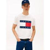 Tommy Jeans Majica temno modra / rdeča / bela / off-bela | Shoptok.si
