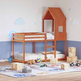 Furnova Streha za otroško posteljo voščeno rjava 60x99x139,5cm borovina, (21918648) | Shoptok.si