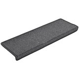  Prostirke za stepenice 15 kom 65x21x4 cm tamno sive pravokutne rubove | shoptok.hr