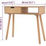  Konzolni Stol od Masivne Borovine 80x30x72 cm Smeđi | Eponuda.ba