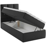 MID.YOU POSTELJA Z VZMETNICO 90 cm x 200 cm , les, tekstil, leseni material črna | Shoptok.si