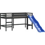  Dječji krevet na kat s tornjem rozi 90x200 cm masivna borovina | shoptok.hr