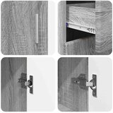  Kreveta s policom FLORIN Siva Sonoma 88,5 x 30,5 x 73 cm | shoptok.hr