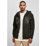 Urban Classics Plus Size Micro fleece jacket with hood black cene