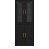  Highboard 2 kom. Crni hrast 69,5 x 34 x 180 cm | shoptok.hr