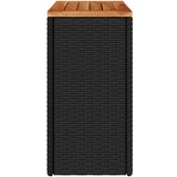  Vrtni stol sa drvenom pločom crni 58x27 5x55 cm od poliratana | shoptok.hr