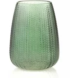 AmeliaHome Zelena steklena vaza (višina 24 cm) Sevilla –