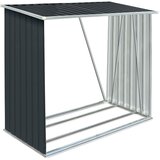  Vrtna ostava za drva pocinčani čelik 163 x 83 x 154 cm antracit | shoptok.hr