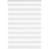 vidaXL Zebra senčilo bela 115x100 cm tkanina širina 110,9cm poliester | Shoptok.si