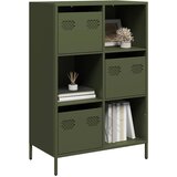  Visoka komoda maslinastozeleni 68x39x103,5 cm od čelika | shoptok.hr