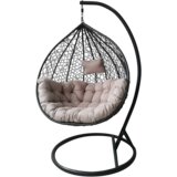Molarem Home viseća stolica - Veličina XL - Jastuk: Svijetlosiva - Okvir: Tamnosiva | shoptok.hr