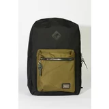 AC&Co / Altınyıldız Classics Men's Black-khaki Logo Sports School-Backpack with Laptop Compartment