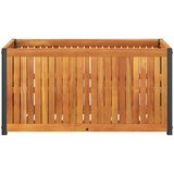  Vrtna sadilica 85 x 45 x 44 cm masivno bagremovo drvo i čelik | Eponuda.com