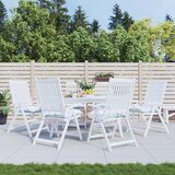 vidaXL Blazina za stol 6 kosov vzorec z listi 40x40x7 cm blago | Shoptok.si