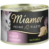 Miamor Ekonomično pakiranje Feine Filets Naturelle 24 x 156 g - Piletina i šunka