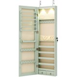 Costway Omarica za nakit z ogledalom in LED Toaletni pribor 35,5 x 10 x 120 cm, (5000399747) Cene