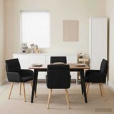  Trpezarijske stolice 4 pcs Tkanina Crna 60 x 56 x 96 cm | shoptok.hr
