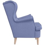  Fotelja traper-plava 74x84x100 cm od tkanine | shoptok.hr