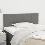  Uzglavlje tamnosivo 90x5x78/88 cm od tkanine | shoptok.hr