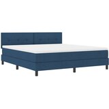  Krevet s opruga kutije s LED trakama Plava 180 x 200 cm tkanina | shoptok.hr