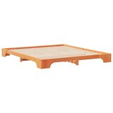  Krevetna konstrukcija Smeđa 200 x 220 cm Čvrsto borovo drvo | shoptok.hr