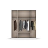 Boxxx OMARA ZA OBLAČILA, bela, hrast artisan | Shoptok.si