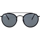 Ray-ban Round Double Bridge RB3647N 002/R5 ONE SIZE (51) Črna/Siva | Shoptok.si