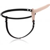 Fetish Submissive vibracijski strap-on 15cm, kožen Cene
