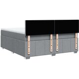  Krevet s oprugama i madracem svjetlosivi 180x200 cm od tkanine | shoptok.hr