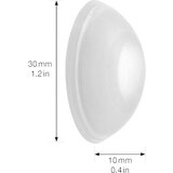 Wagner stenski blažilnik, bunkica / ploščica, Ø 30 mm, de 10 kosov, višina 10 mm, satinirana površina | Shoptok.si
