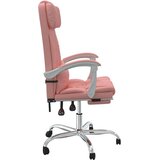  Uredski naslonjač od umjetne kože ružičasti | shoptok.hr