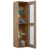 Mömax Viseča Vitrina Auris, Siva, Barva Hrasta | Shoptok.si
